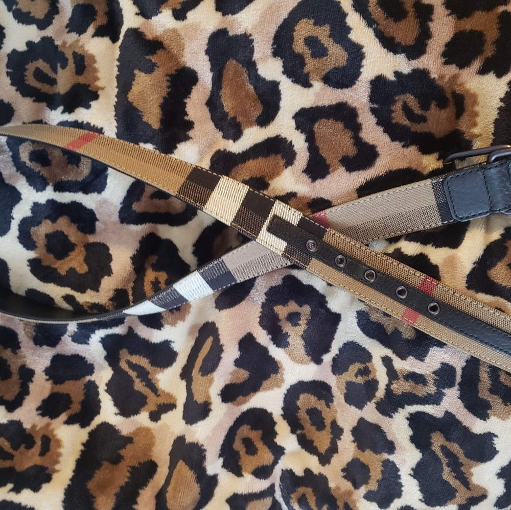 Authentic Burberry Check Belt